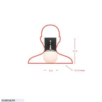Allie 1 Light Bath - Black/Satin Brass