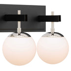 Allie 3 Light Bath - Black/Polished Nickel