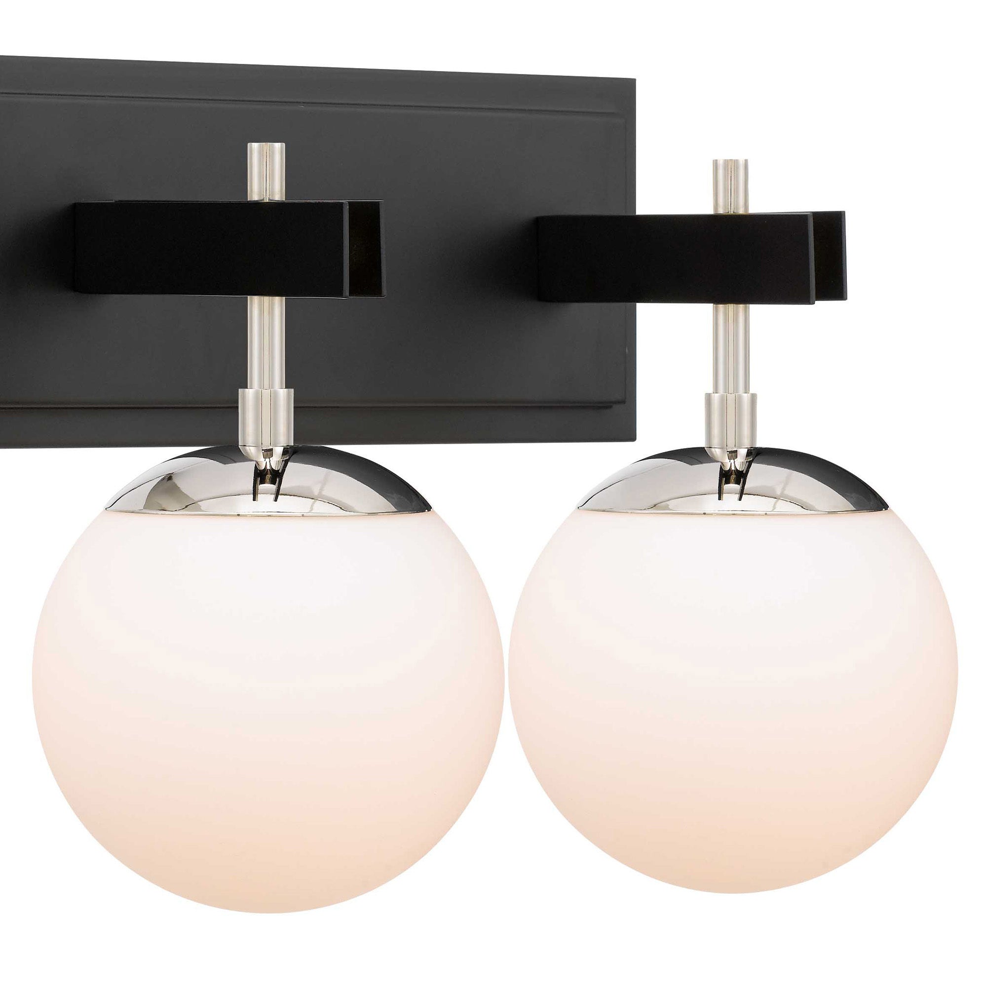 Allie 3 Light Bath - Black/Polished Nickel