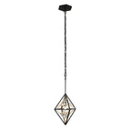 Marcia 1 Light Mini Pendant - Matte Black/French Gold