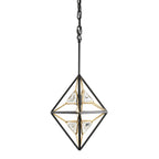Marcia 1 Light Mini Pendant - Matte Black/French Gold