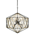 Marcia 10 Light Pendant - Matte Black/French Gold