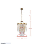 Lafayette 4 Light Chandelier - Havana Gold