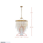 Lafayette 7 Light Chandelier - Havana Gold