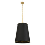 Coco 9 Light Foyer - Matte Black/French Gold