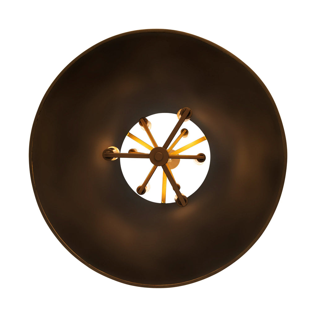 Coco 9 Light Foyer - Matte Black/French Gold