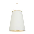 Coco 9 Light Foyer - Matte White/French Gold