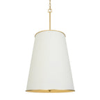 Coco 9 Light Foyer - Matte White/French Gold