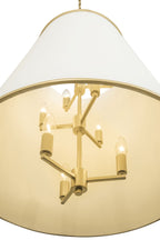 Coco 9 Light Foyer - Matte White/French Gold