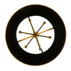 Coco 6 Light Pendant - Matte Black/French Gold