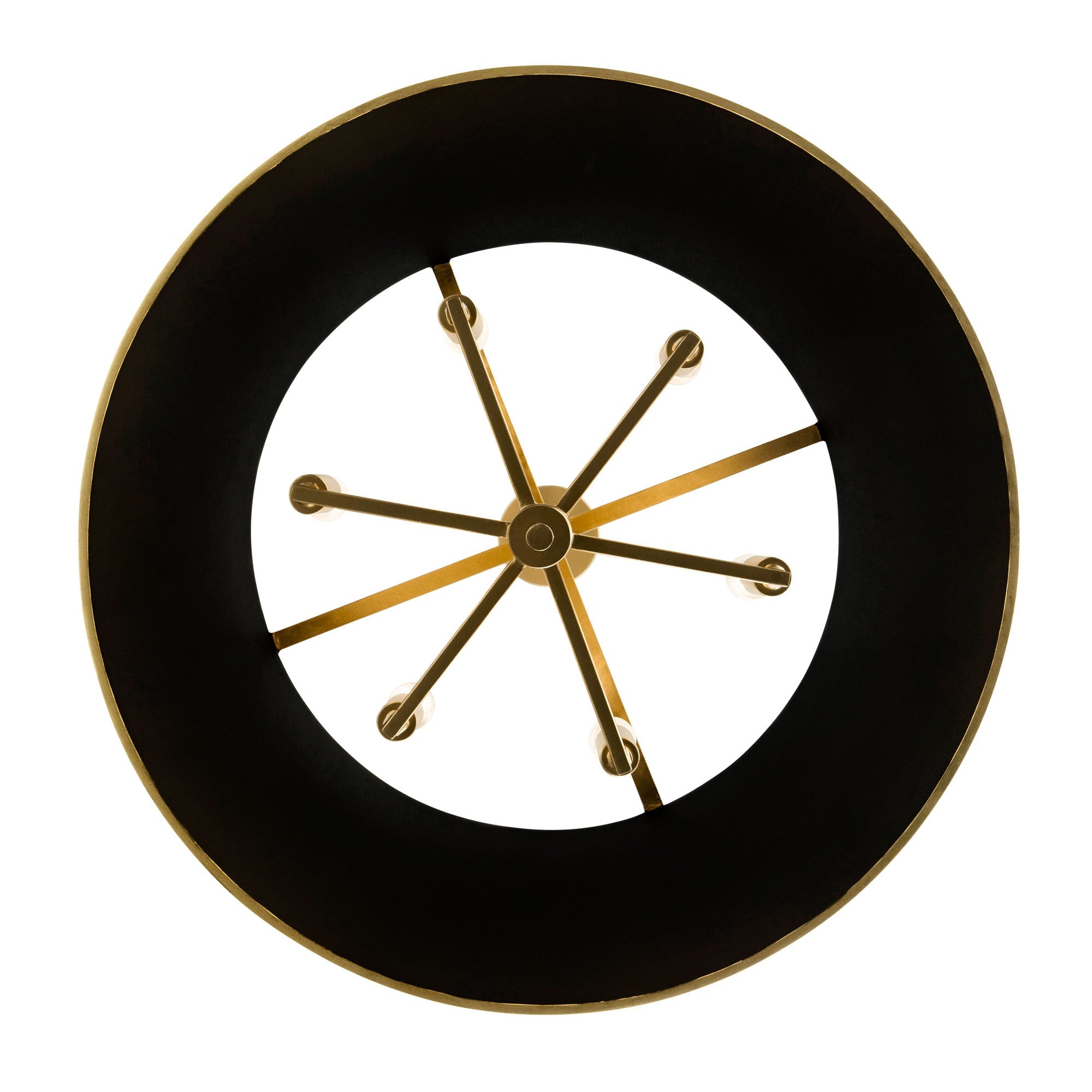 Coco 6 Light Pendant - Matte Black/French Gold