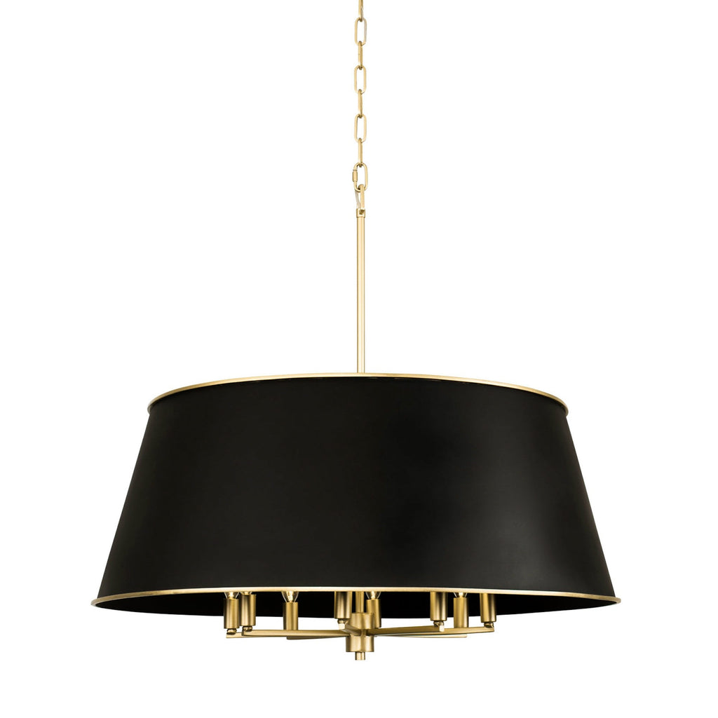 Coco 8 Light Pendant - Matte Black/French Gold