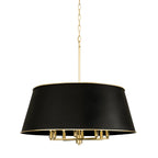 Coco 8 Light Pendant - Matte Black/French Gold