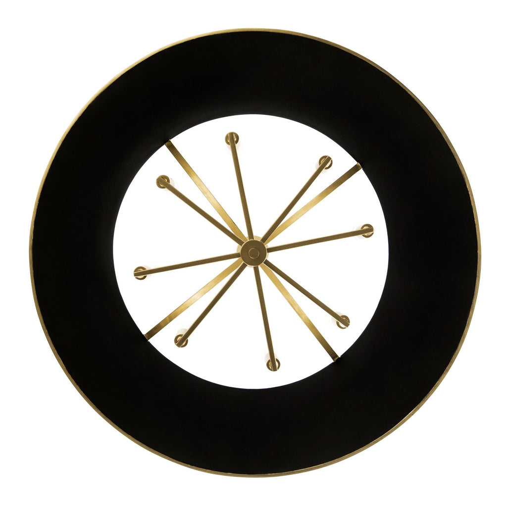 Coco 8 Light Pendant - Matte Black/French Gold