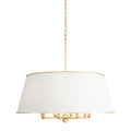 Coco 8 Light Pendant - Matte White/French Gold