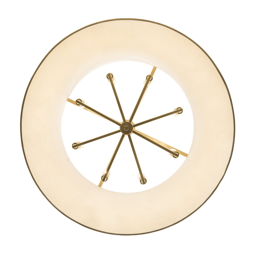 Coco 8 Light Pendant - Matte White/French Gold