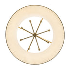 Coco 8 Light Pendant - Matte White/French Gold