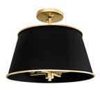 Coco 4 Light Semi-Flush - Matte Black/French Gold