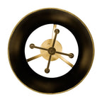 Coco 4 Light Semi-Flush - Matte Black/French Gold