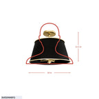 Coco 4 Light Semi-Flush - Matte Black/French Gold