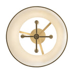 Coco 4 Light Semi-Flush - Matte White/French Gold