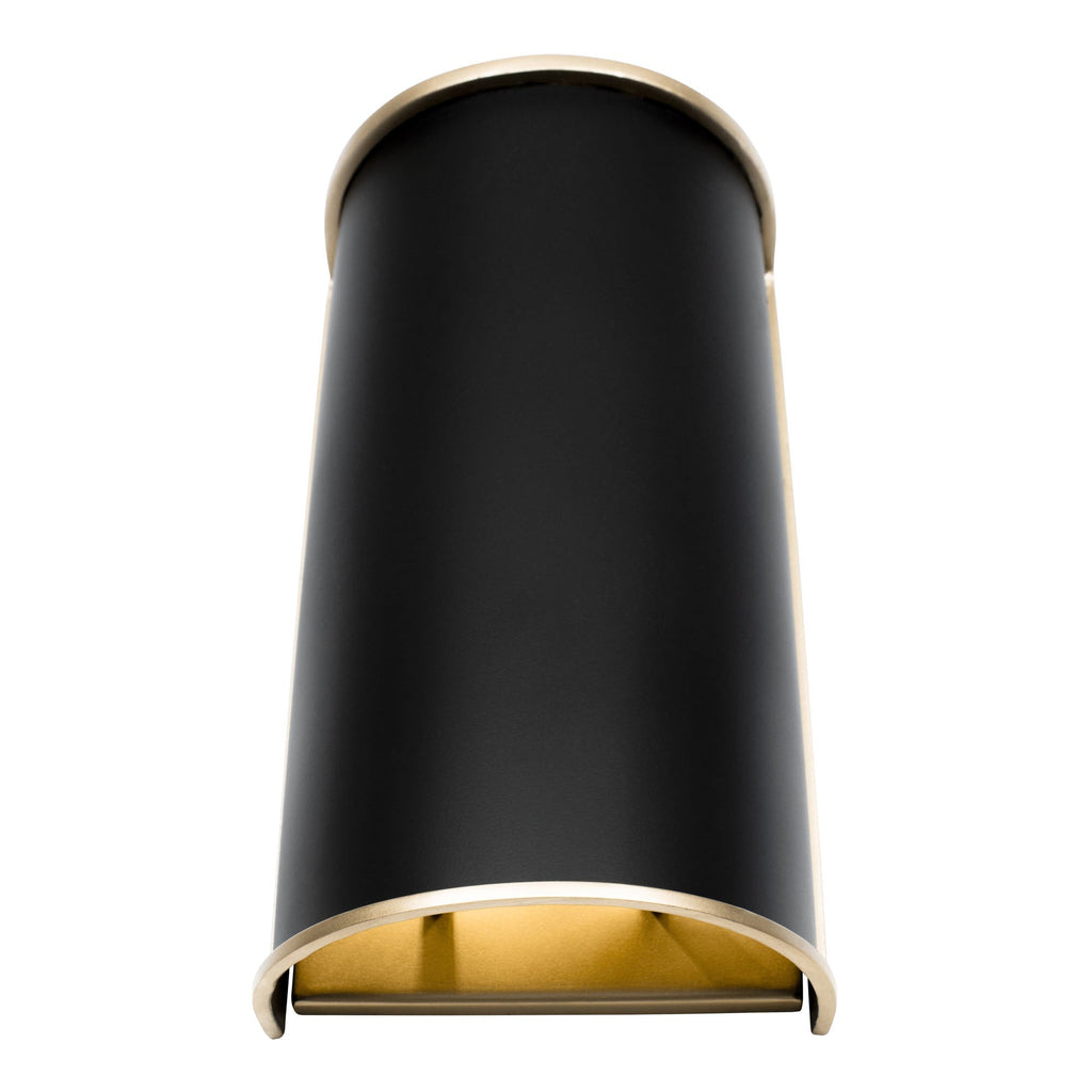 Coco 2 Light Sconce - Matte Black/French Gold