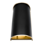 Coco 2 Light Sconce - Matte Black/French Gold