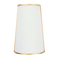 Coco 2 Light Sconce - Matte White/French Gold
