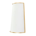 Coco 2 Light Sconce - Matte White/French Gold