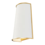 Coco 2 Light Sconce - Matte White/French Gold
