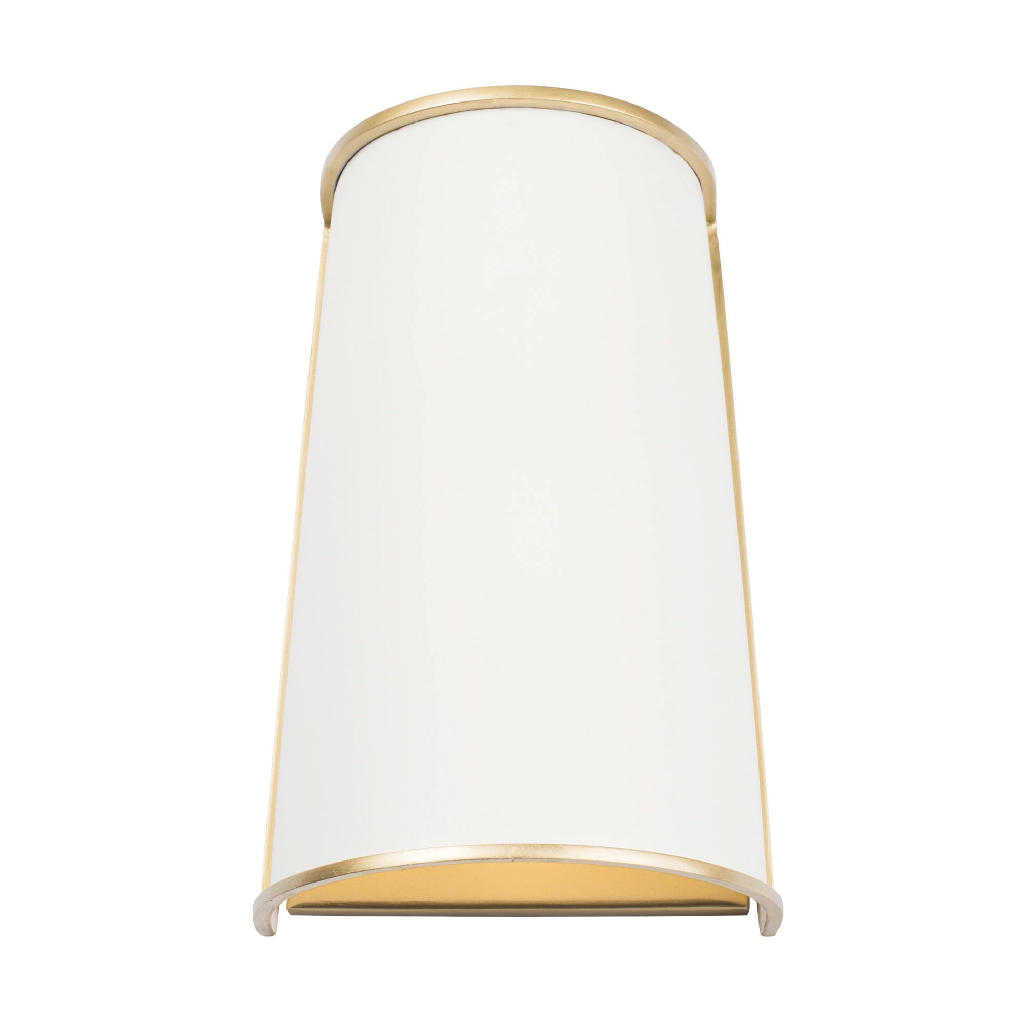 Coco 2 Light Sconce - Matte White/French Gold