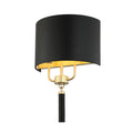 Secret Agent 2 Light Sconce - Painted Gold/Black Leather