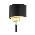 Secret Agent 2 Light Sconce - Painted Gold/Black Leather