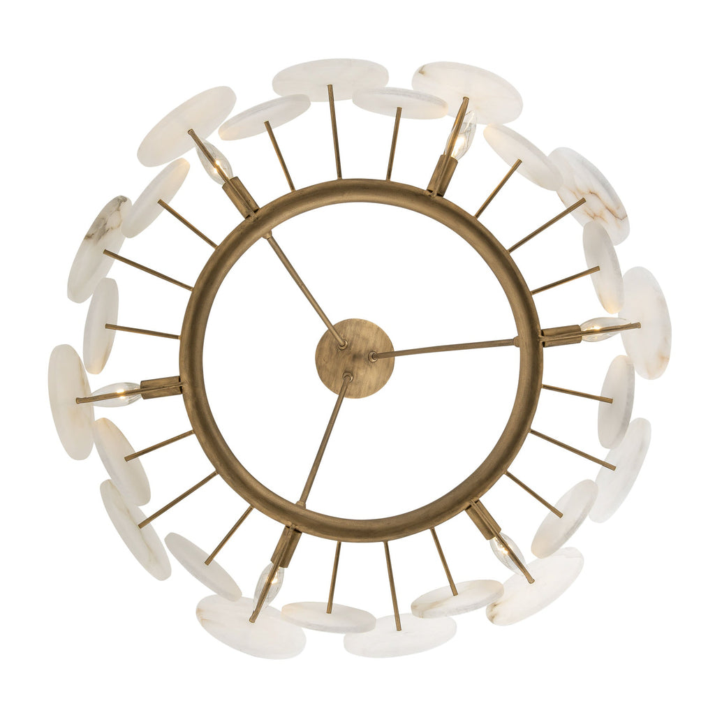 Cosmos 6 Light Chandelier - Havana Gold