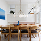 Cosmos 6 Light Chandelier - Havana Gold