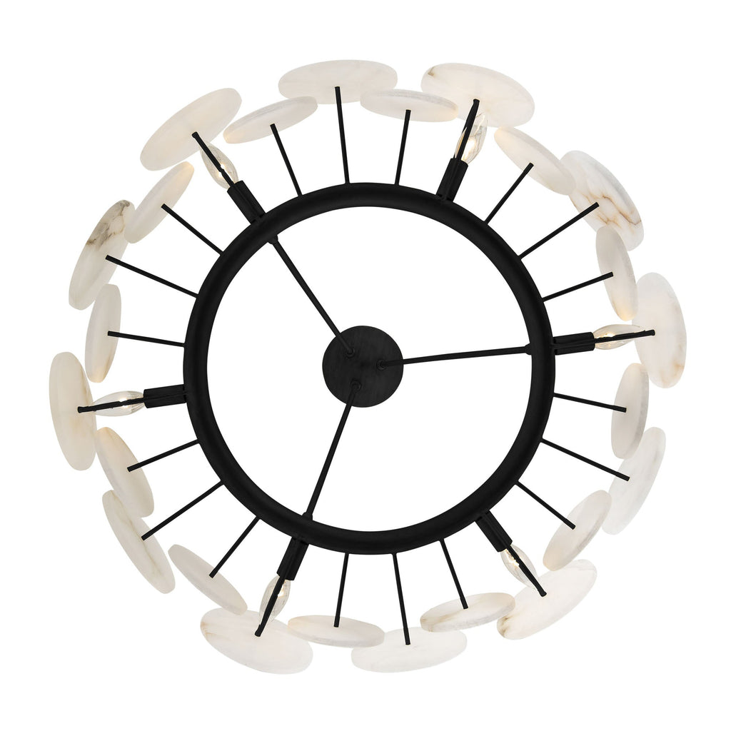 Cosmos 6 Light   Chandelier - Matte Black
