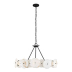 Cosmos 6 Light   Chandelier - Matte Black