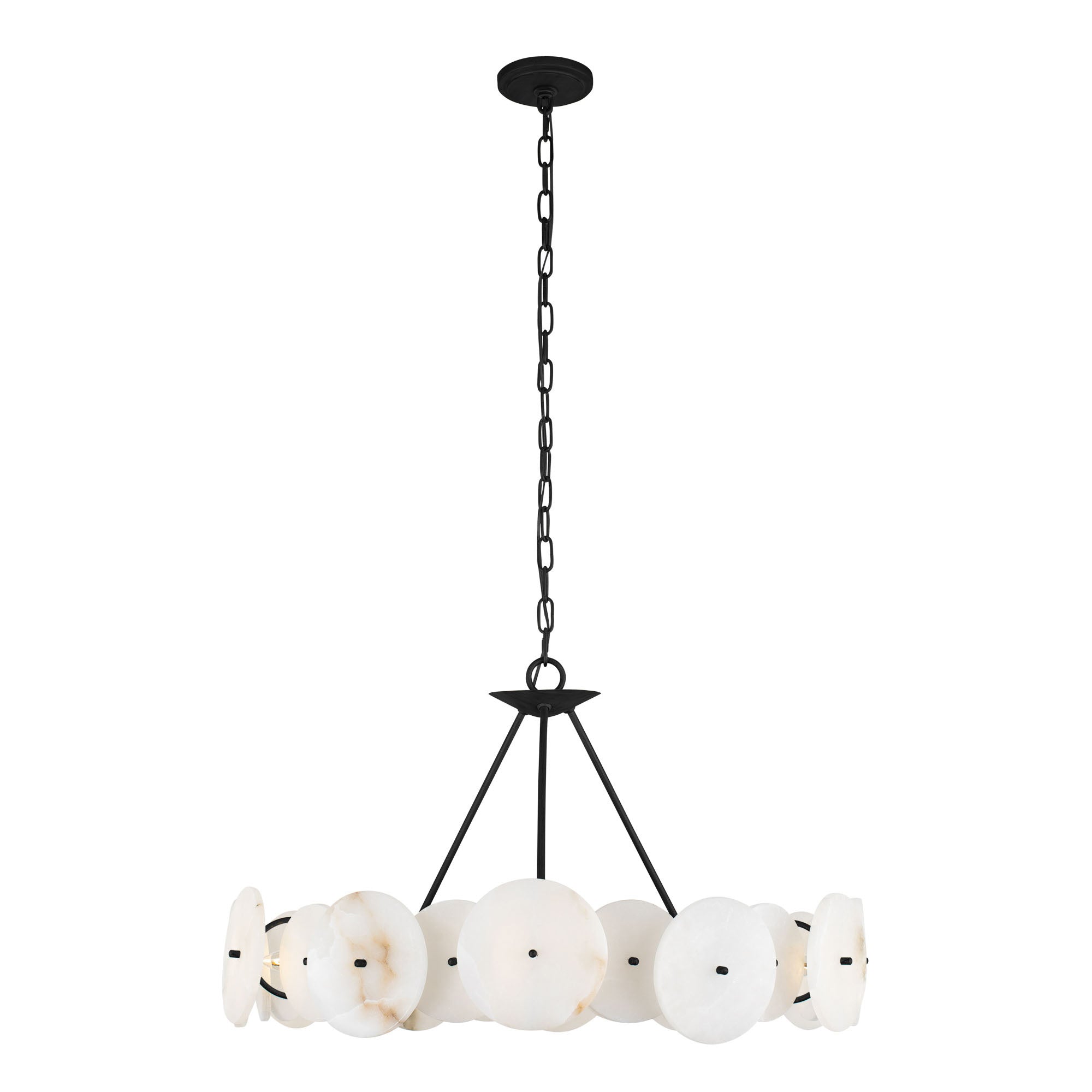 Cosmos 6 Light   Chandelier - Matte Black