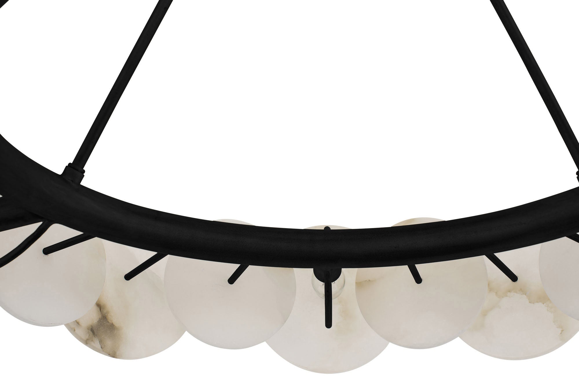 Cosmos 6 Light   Chandelier - Matte Black
