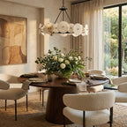 Cosmos 6 Light   Chandelier - Matte Black
