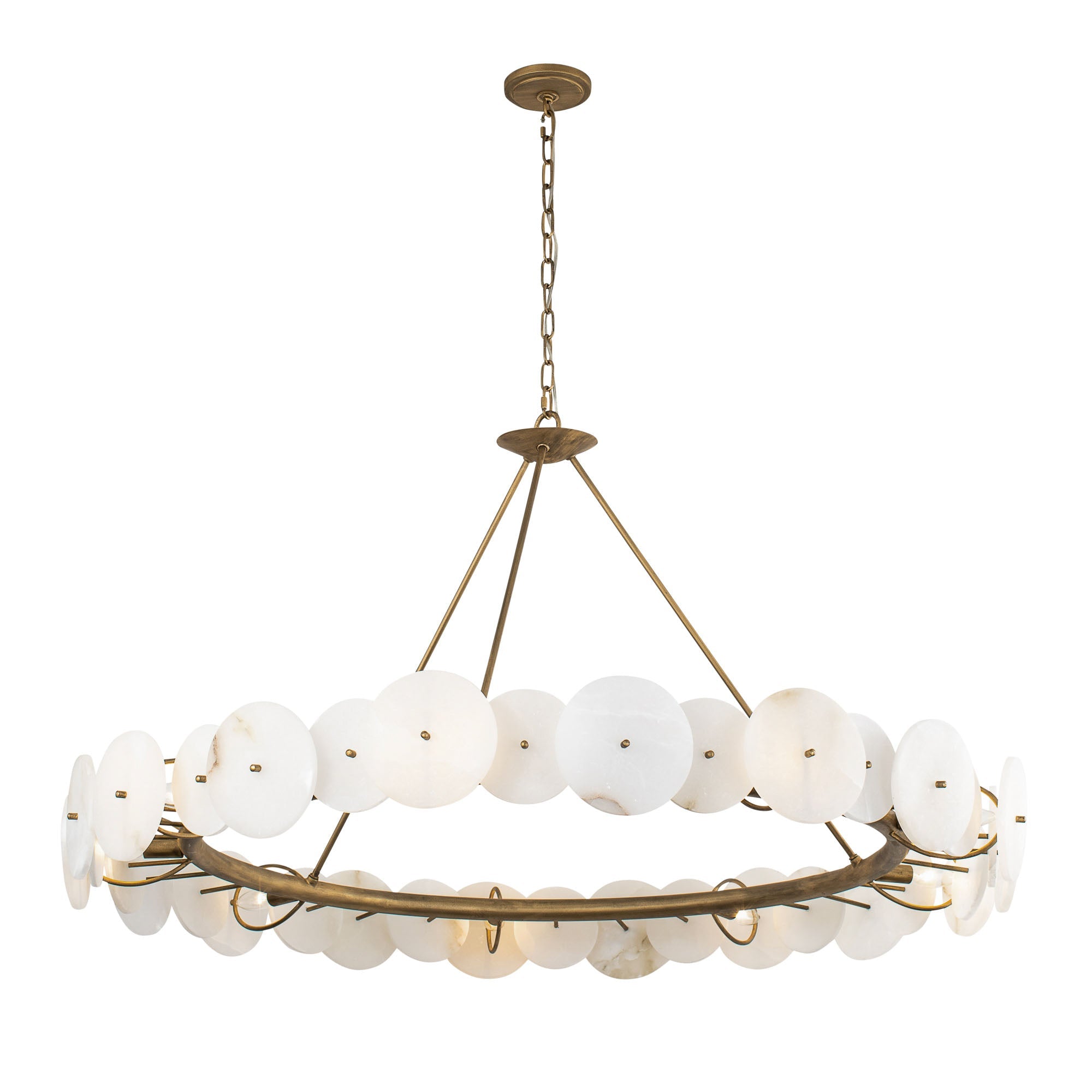 Cosmos 9 Light Chandelier - Havana Gold