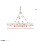 Cosmos 9 Light Chandelier - Havana Gold