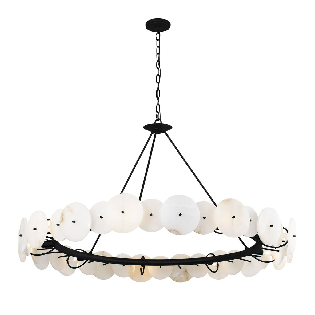 Cosmos 9 Light   Chandelier - Matte Black