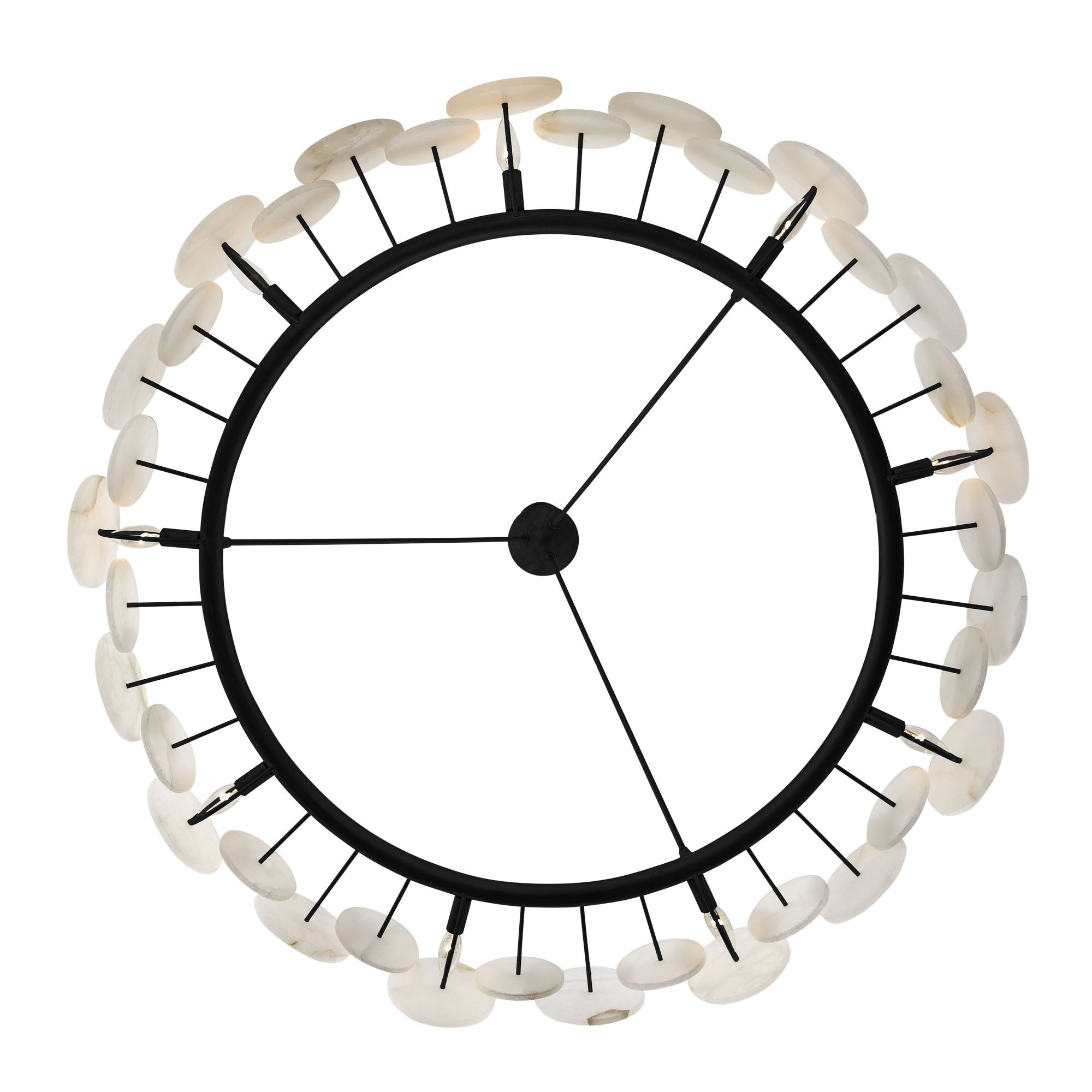 Cosmos 9 Light   Chandelier - Matte Black