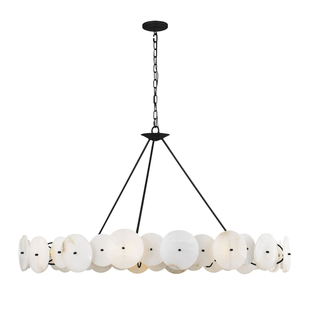 Cosmos 9 Light   Chandelier - Matte Black