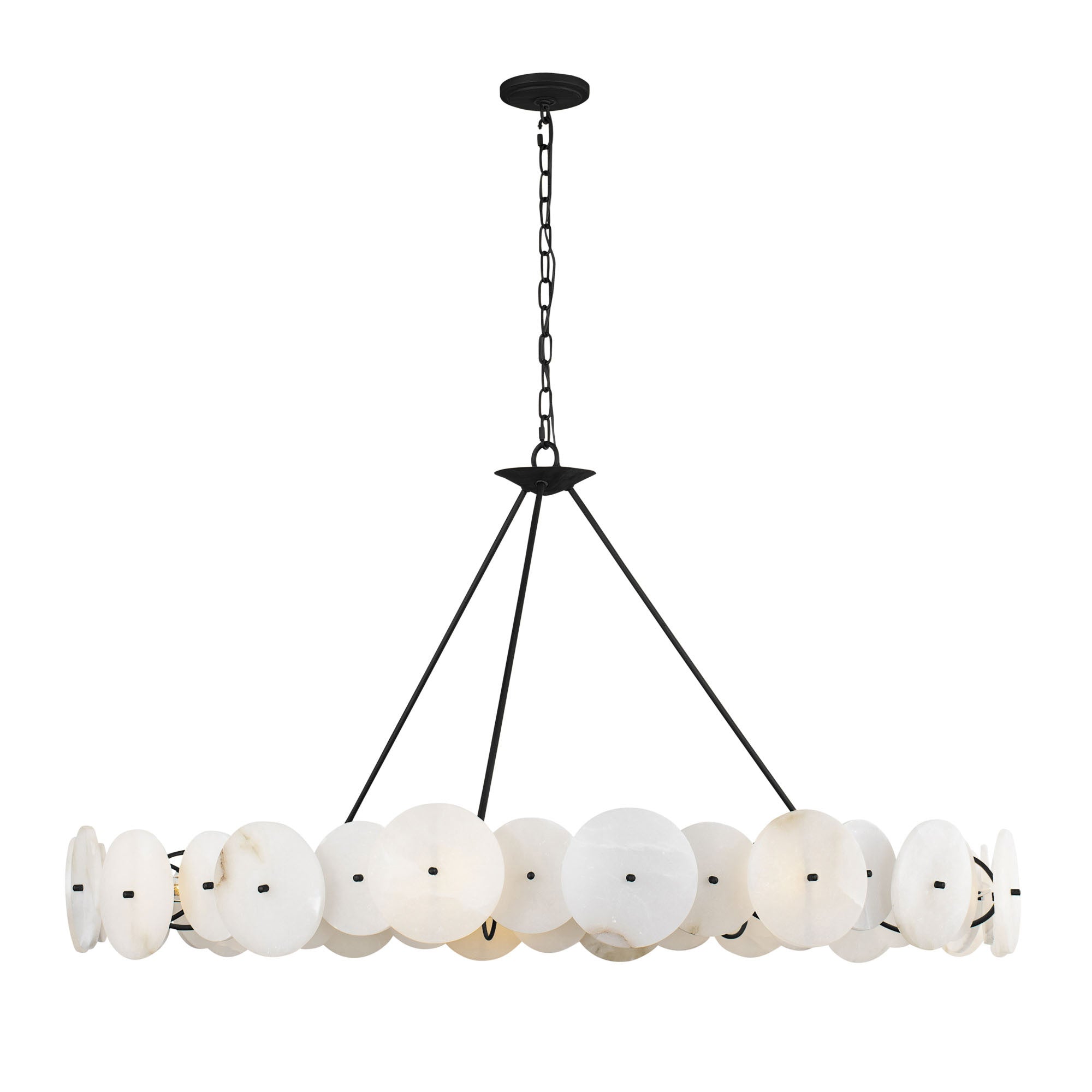 Cosmos 9 Light   Chandelier - Matte Black