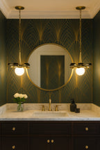Daphne 1 Light Medium Pendant - Matte Black/French Gold