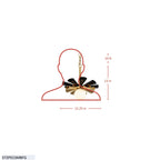 Daphne 1 Light Small Pendant - Matte Black/French Gold