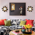 Daphne 1 Light Large Convertible Flush Mount/Sconce - Matte Black/French Gold
