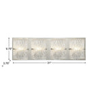 Morgan 4 Light Bath - Satin Brass